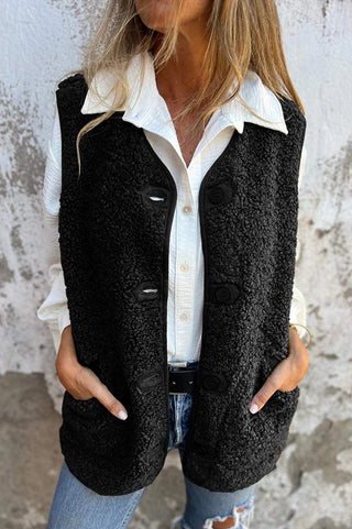 Clarisse I Gilet douillet à boutons