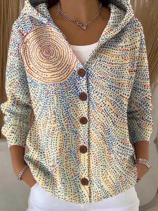 Paloma | Veste en Maille Imprimée avec Capuche