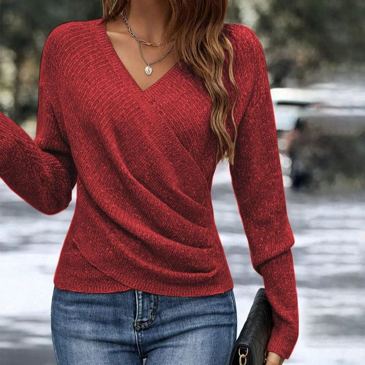 Maëlys | Pull cache-cœur doux
