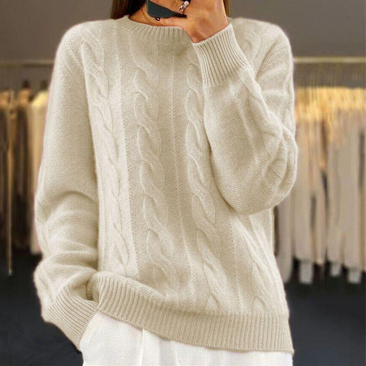 Elisia | Pull côtelé en maille moelleuse